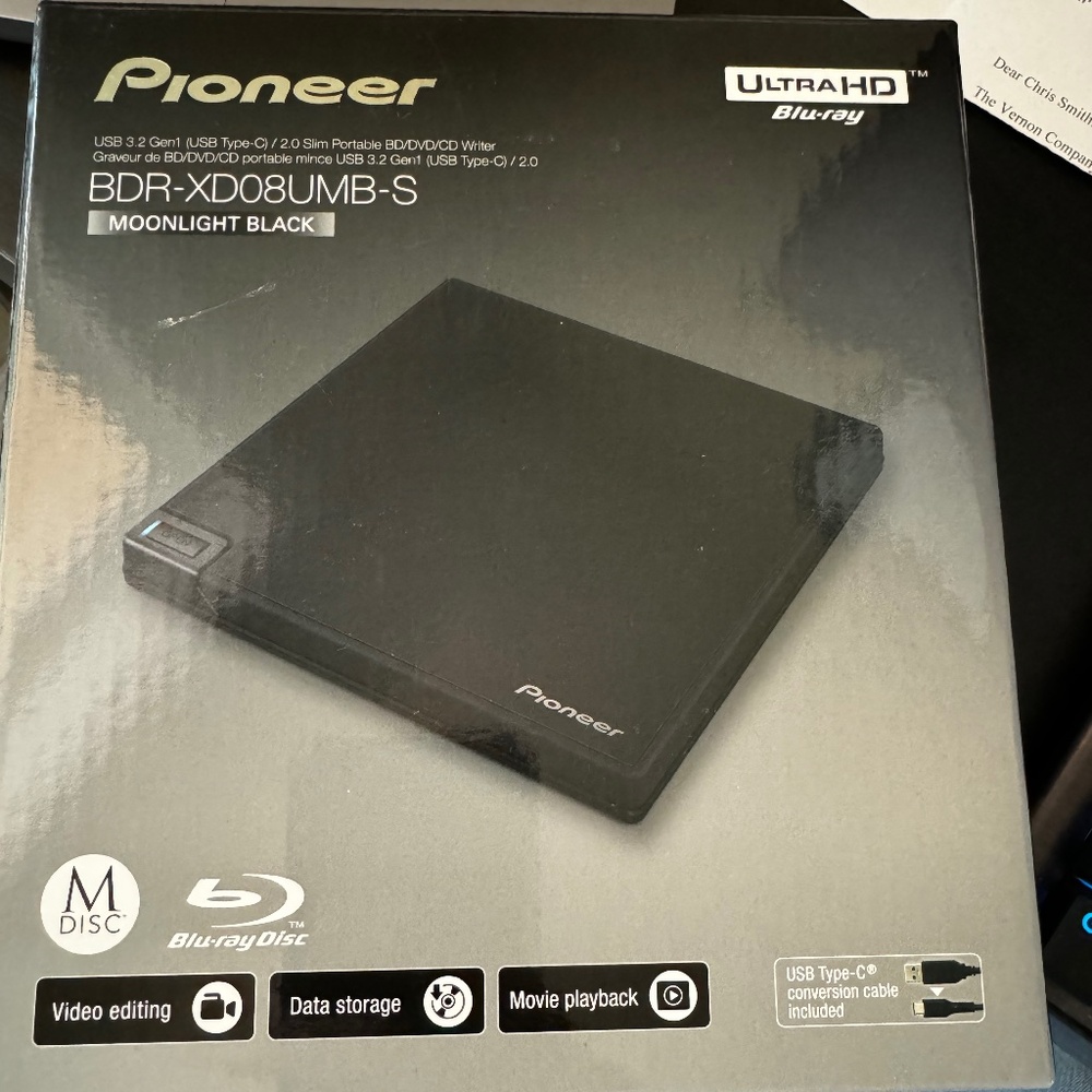 Pioneer BDR-XD08UMB-S Blu-Ray Writer